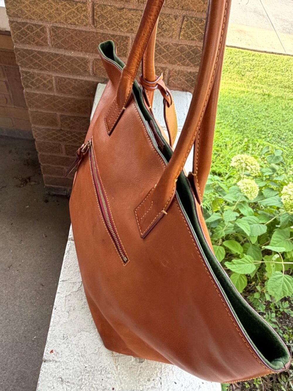 DOONEY & BOURKE Russel Florentine Italy Large Natural Tan Carryall Laptop Bag - Picture 5 of 14